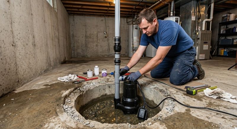 Basement Drainage Installation in Auburn, AL