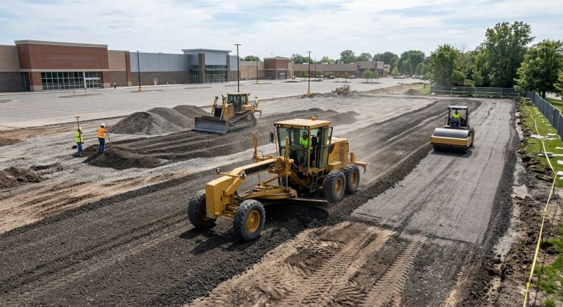 Parking Lot Excavation in Houston, TX